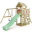 Spielturm Wickey MultiFlyer mit Holzdach-Pastellgrün-Without mud kitchen Pastelinė žalia 833417