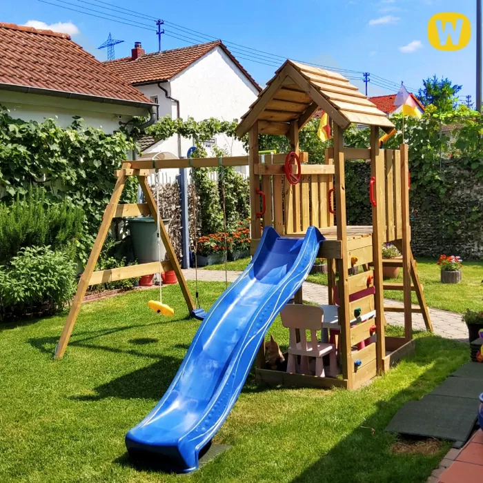 Vaikų žaidimų aikštelė Wickey MultiFlyer su medine stogine  812092_k