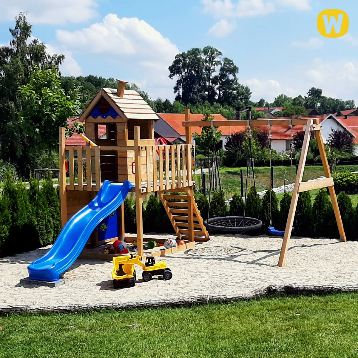 Vaikų žaidimų aikštelė Wickey Smart Lodge 150 814161_k