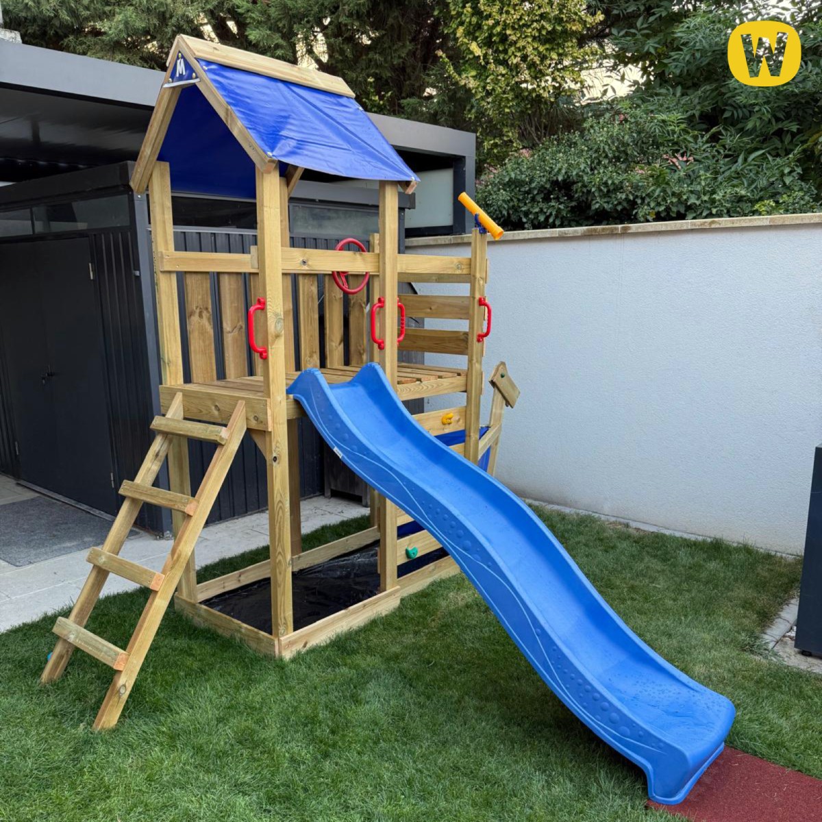 Vaikų žaidimų aikštelė su čiuožykla Wickey SpookyFlyer 1000240_k